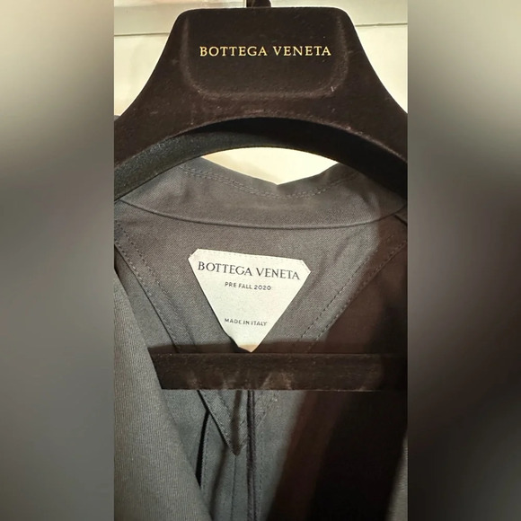NWT Bottega Veneta Gabardine Wrap Sleeve Coat in Iron Size Small - Picture 14 of 16
